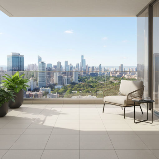 Origin Cream Rock (External) Tile 300X300 4 bathroom tiles