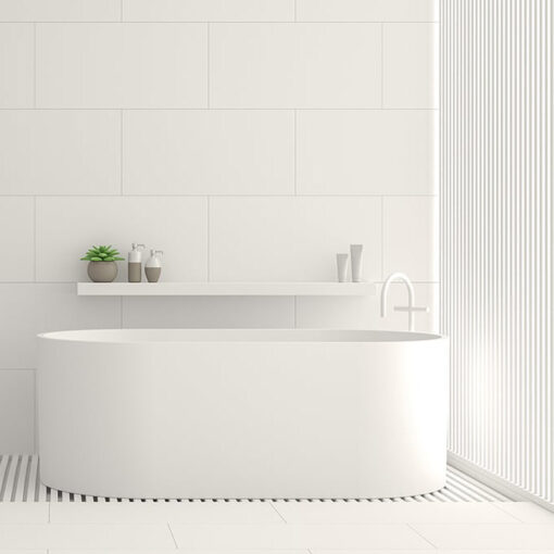 Matt White Wall Tile 300X600 6 bathroom tiles