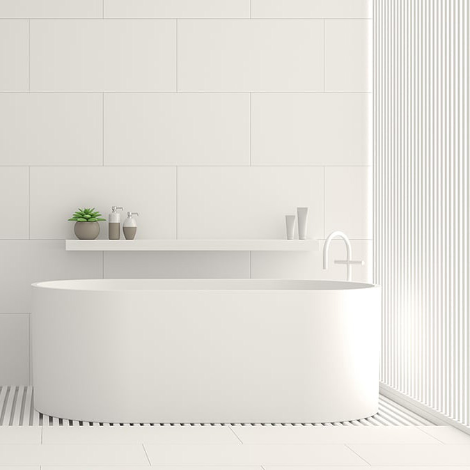 Matt White Wall Tile 300X600 3 Matt White Wall Tile 300X600 - Image 3