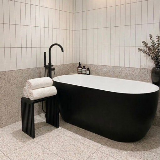 Terrazzo White Matt Tile 300X600 - Image 6