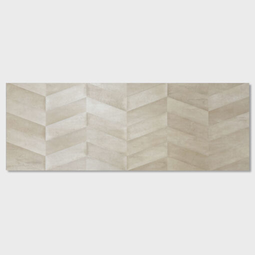 Avenue Beige Chevron Matt Tile 300X800