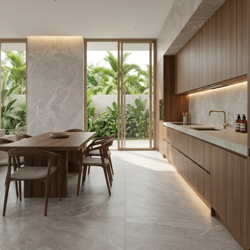 Alternative view of Infinito Dark Grey Matt Tile 600X1200