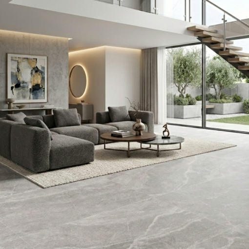 Alternative view of Infinito Dark Grey Lappatto Tile 600X1200