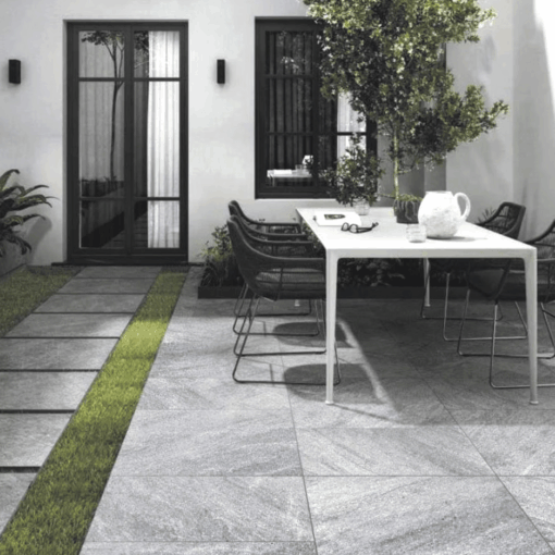 River Stone Light Grey External Tile 600X600X20 5 bathroom tiles