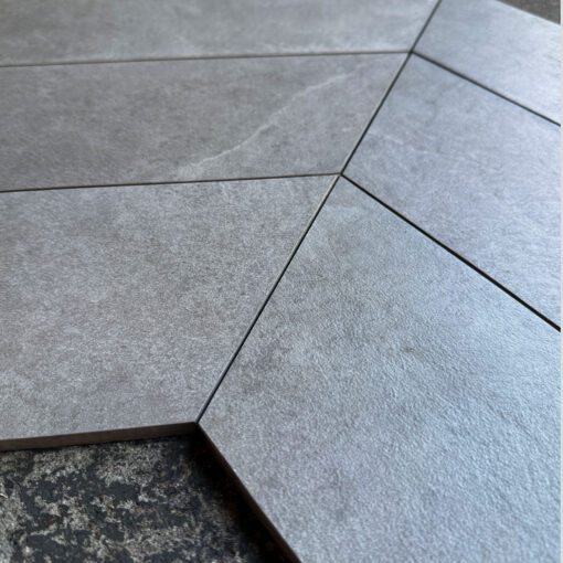 Slate Stone Grigio Chevron Matt Tile 520X150 - Image 4