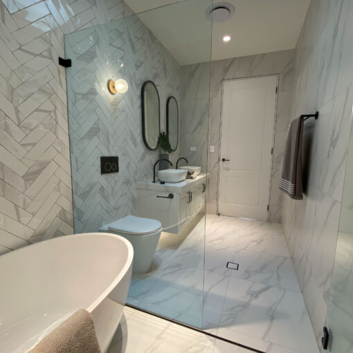 Alternative view of New Calacatta Matt Tile 600X1200