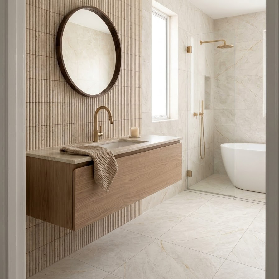 Impression Beige Matt Tile 600X600 2 Impression Beige Matt Tile 600X600 - Image 2