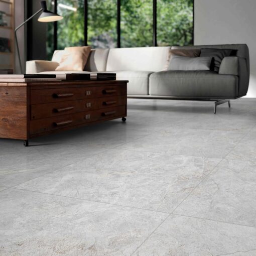 Alternative view of Impression Silver Matt Tile 600X600