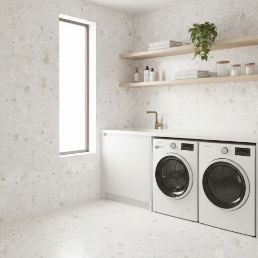 Terrazzo Stone Nude Tile Matt Smooth Grip 600x600 10 bathroom tiles