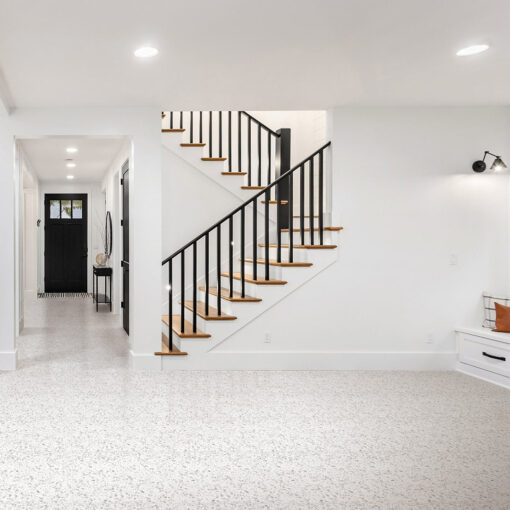 Alternative view of Terrazzo Stone White Tile Matt Smooth Grip 300x600