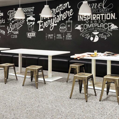 Alternative view of Terrazzo Stone Taupe Tile Matt Smooth Grip 300x600