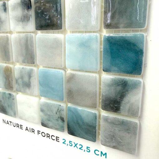 Vidrepur Nature Air Force 25x25 Pool Mosaics (Sheet 312x312) 5 bathroom tiles