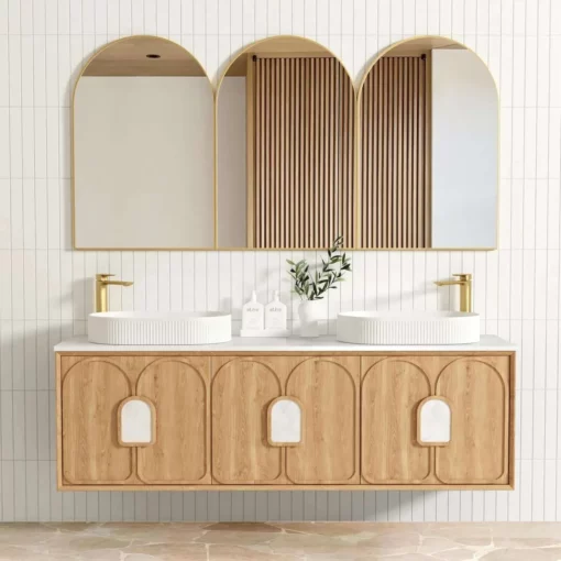 Laguna 1800mm Woodland Oak Wall Hung Vanity Cabinet