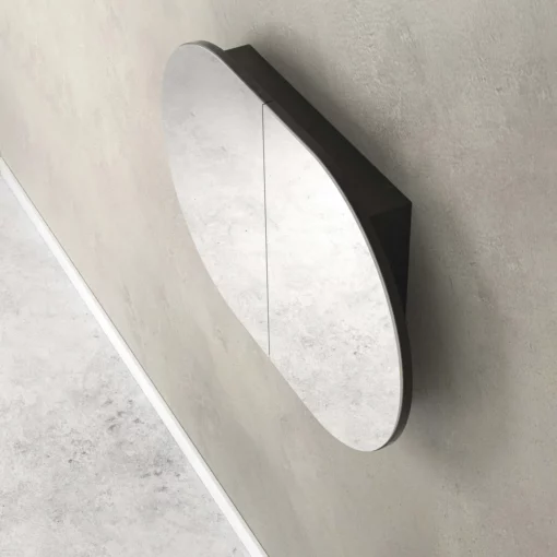 Alternative view of Bondi Shaving Cabinet 900x600 Black Oak
