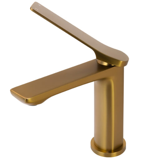 RSH Brushed Yellow Gold Basin Mixer 5 bathroom tiles