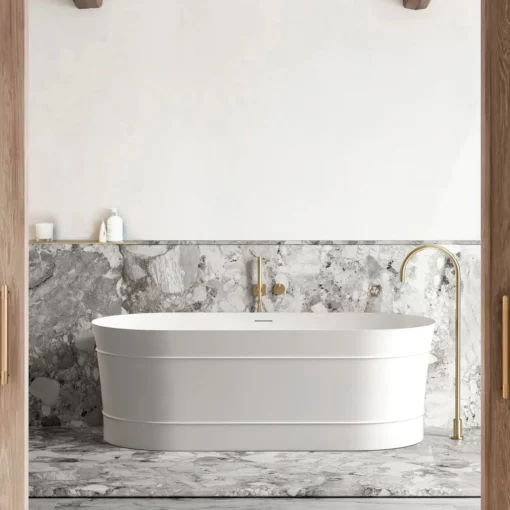Bondi Freestanding Bath 1500x750x580 Matt White