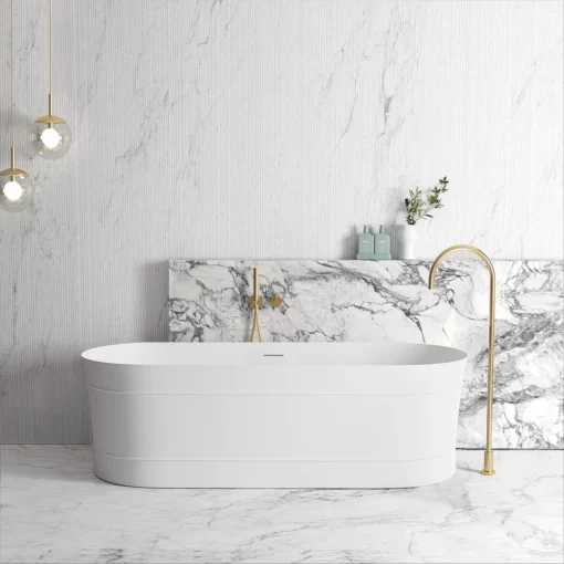 Bondi Freestanding Bath 1700x800x580 Matt White