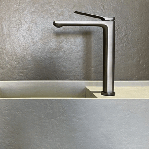 Alternative view of RSH Brushed Gunmetal Tall Basin Mixer