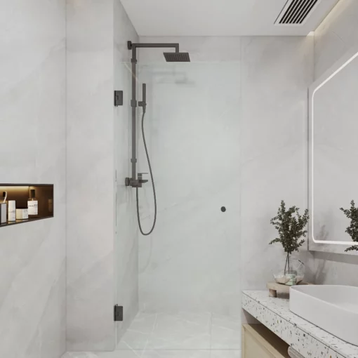 Frameless Single Panel Shower Screen