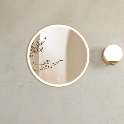 Bondi Led 800mm Gold Metal Frame Tuffi Mirror