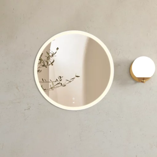 Alternative view of Bondi Led 800mm White Metal Frame Tuffi Mirror