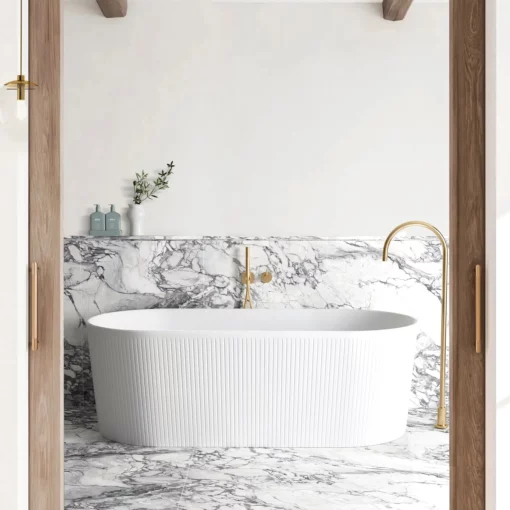 Noosa Freestanding Bath 1500x750x580 Matt White