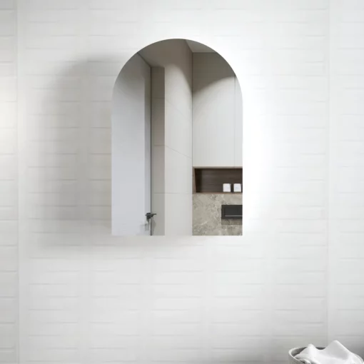 Archie Shaving Cabinet 900x600x150 Plywood Matt White
