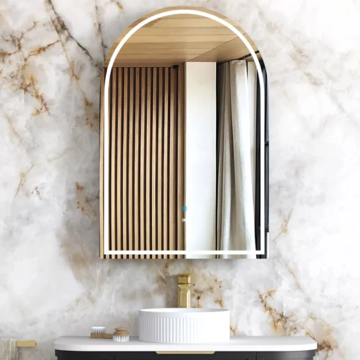 LED Archie Shaving Cabinet 900x600x150 Black Oak (Premium Addition)