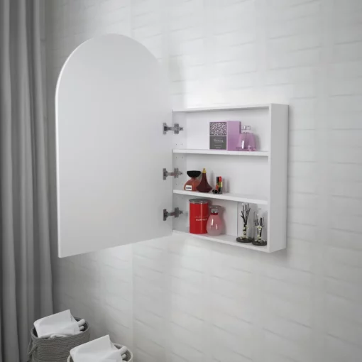 Alternative view of Archie Shaving Cabinet 900x600x150 Plywood Matt White
