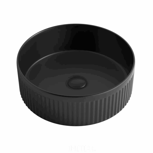 Oxford Round 395x395x125 Matt Black Basin