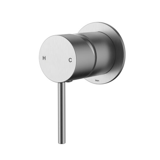 HL Wall Mixer Brushed Nickel With 60Mm Cover Plate