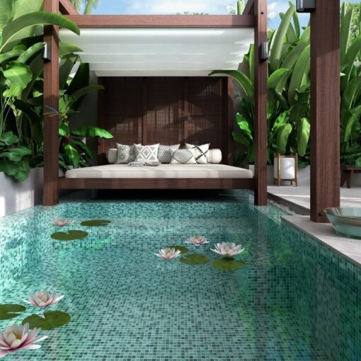 Vidrepur Nature Bali 25x25 Pool Mosaics (Sheet 312x312) 7 bathroom tiles