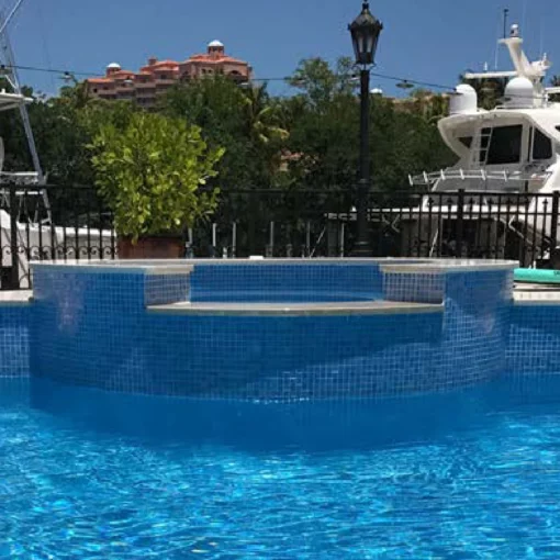 Vidrepur Blue Brush 25x25 Pool Mosaics (Sheet 312x312) 7 bathroom tiles