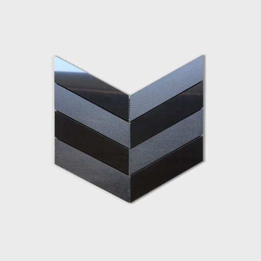 Super Black Chevron Mix Matt&Polished 300X230