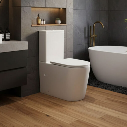Berlin Back-To-Wall Toilet Suite Matt White