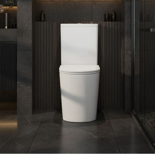 Alternative view of Berlin Back-To-Wall Toilet Suite Matt White