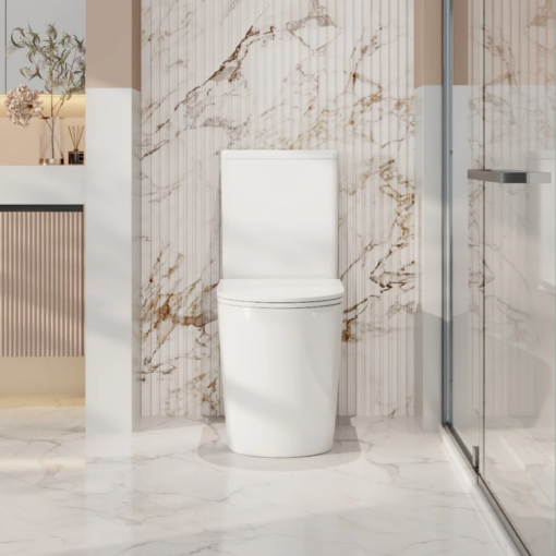 Alternative view of Berlin Back-To-Wall Toilet Suite Gloss White