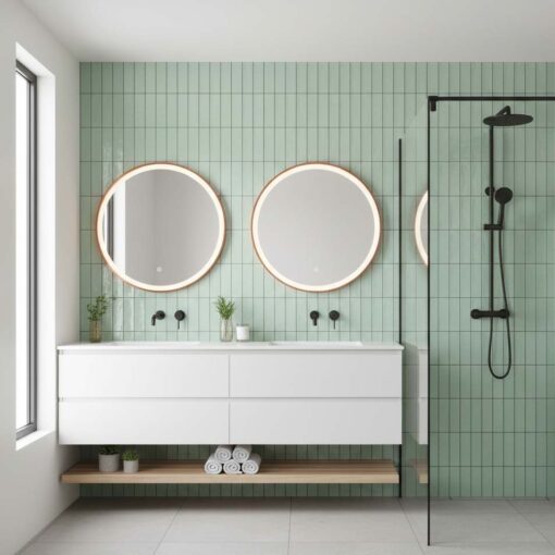 Alternative view of Monte Mint Matt Tile 50x250