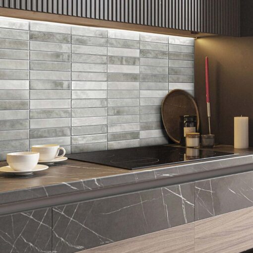 Alternative view of Monte Ash Matt Tile 50x250