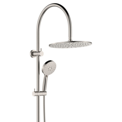 Alternative view of Empire Slim Curved Twin Shower Brushed Nickel
