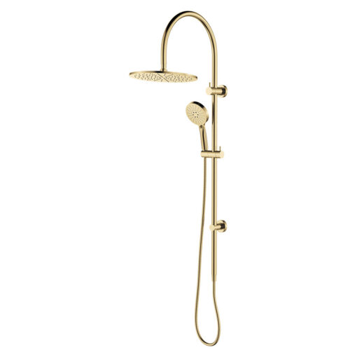 Empire Slim Curved Twin Shower Urban Brass