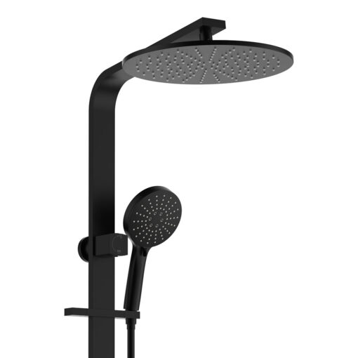 Alternative view of Empire Slim Deluxe Twin Shower Matt Black