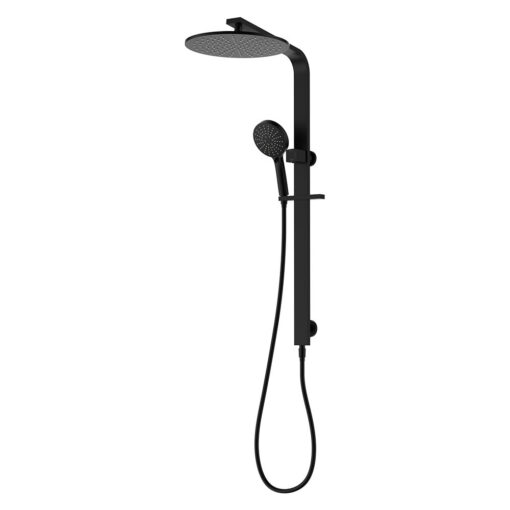 Empire Slim Deluxe Twin Shower Matt Black