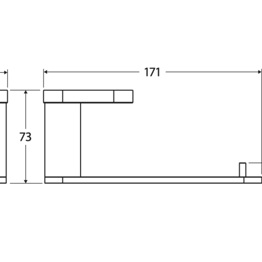 Alternative view of Empire Slim Toilet Roll Holder SS304 Brushed Nickel