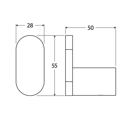 Alternative view of Empire Slim Single Robe Hook SS304 Brushed Nickel