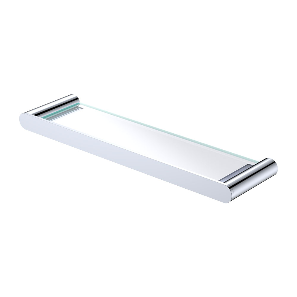 Empire Slim Shower Shelf Glass SS304 Chrome 1 Empire Slim Shower Shelf Glass SS304 Chrome