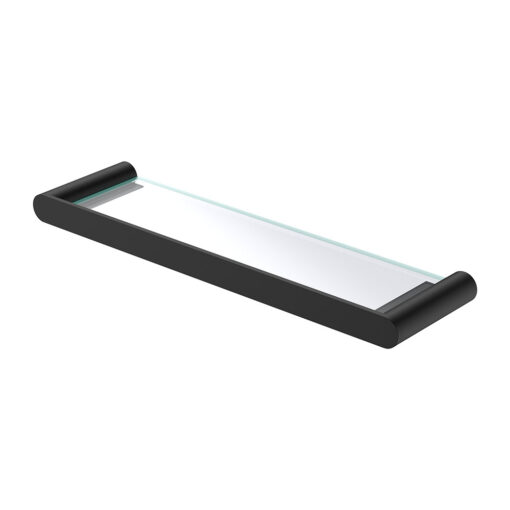 Empire Slim Shower Shelf Glass SS304 Matt Black