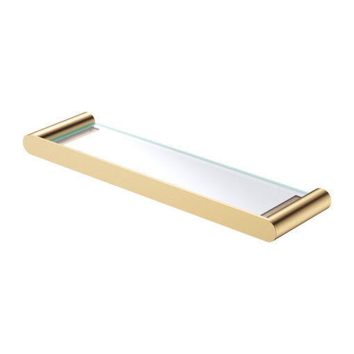 Empire Slim Shower Shelf Glass SS304 Urban Brass