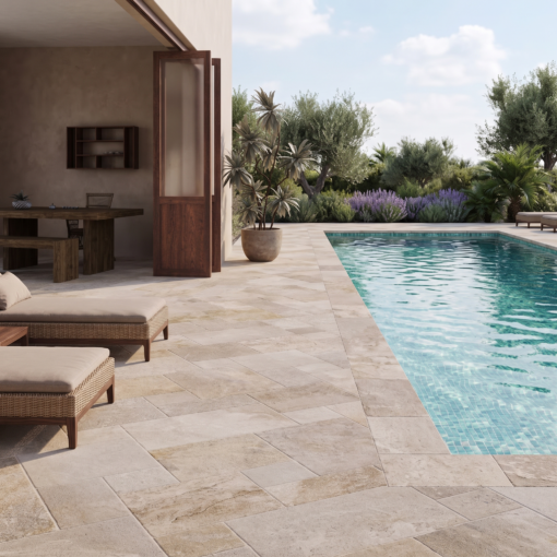 Alternative view of Croyd Sand Modular French Pattern External Tile