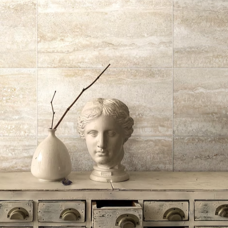 Alternative view of Striato Gold Tile Matt 600x600